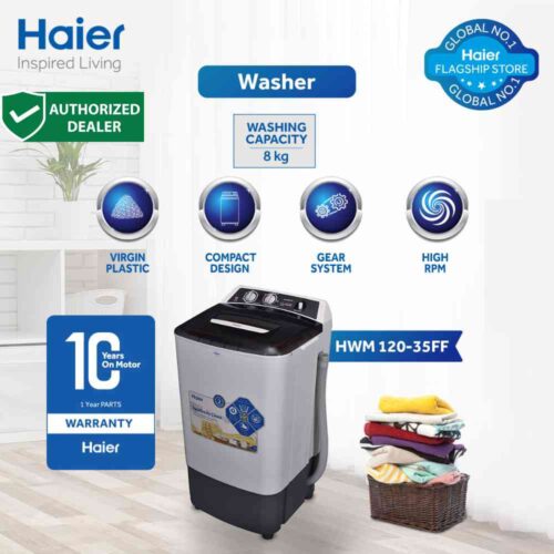 haier 12kg single tub washer 12035