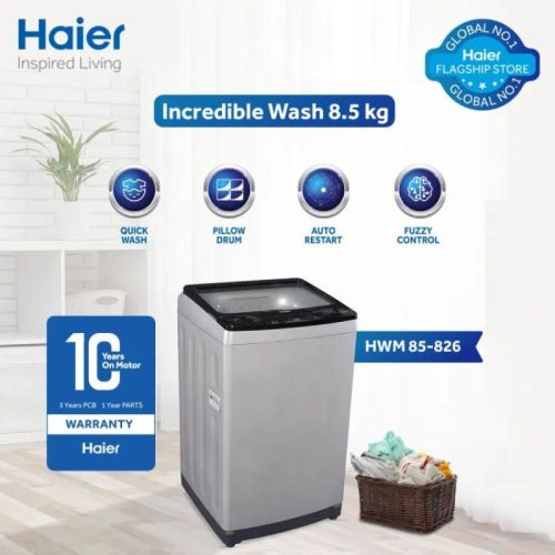 haier hwm 85826 8.5kg fully automatic washing machine