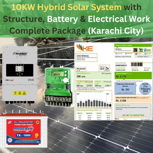 10kw hybrid solar system price in pakistan