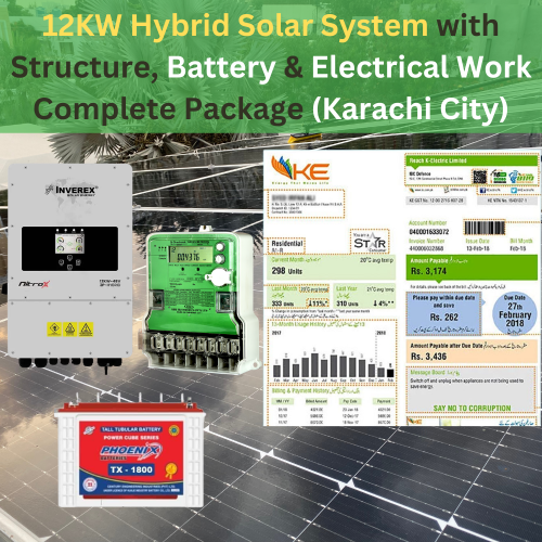 12kw hybrid solar system price in pakistan