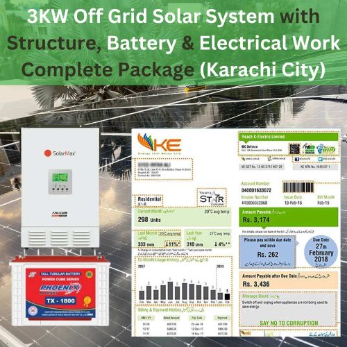 3kw off grid solar system price in pakistan 2024
