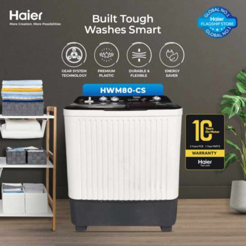 haier 8 kg semi auto twin tub washing machine hwm80cs