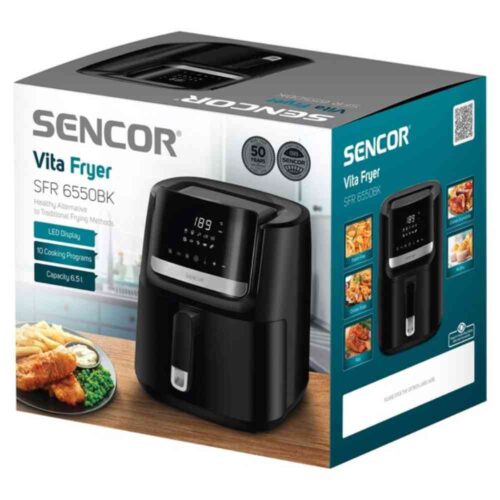 Sencor 6.5 Liter Air Fryer SFR-6550BK - Image 3