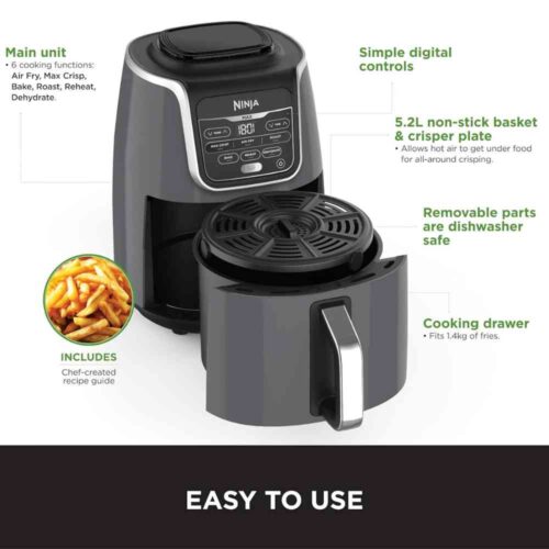 Ninja AirFryer 5.2 Liters AF160ME - Image 4