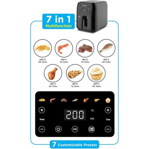 Black & Decker 8 Litres Digital Air Fryer SAF80B5 - Image 2