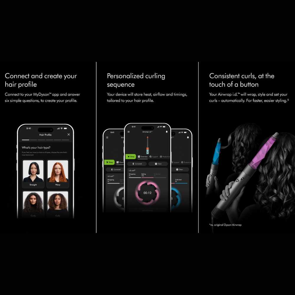 connect and create your hair profile with dyson airwrap id