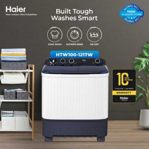 haier 10kg twin tub semi automatic washing machine 100-1217